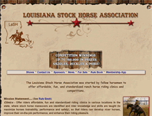 Tablet Screenshot of louisianastockhorse.com